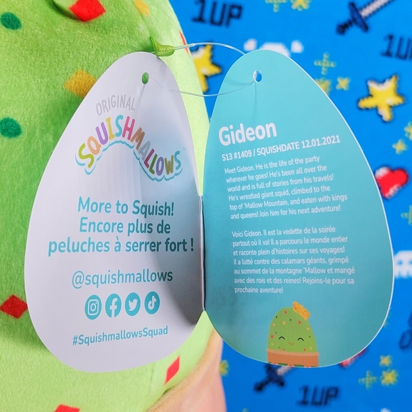 Squishmallow Gideon the Guacamole with Tortilla Chip 14" UltraSoft Food Plush - Picture 11 of 12